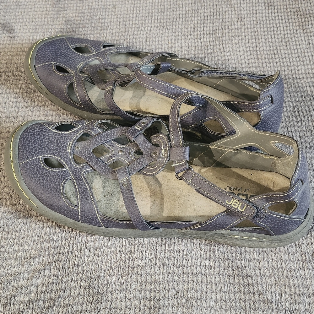 JBU by Jambu Memory Foam Blue Sydney Mary Jane Shoes Womens Size 8.5M Sandals, - Picture 6 of 7